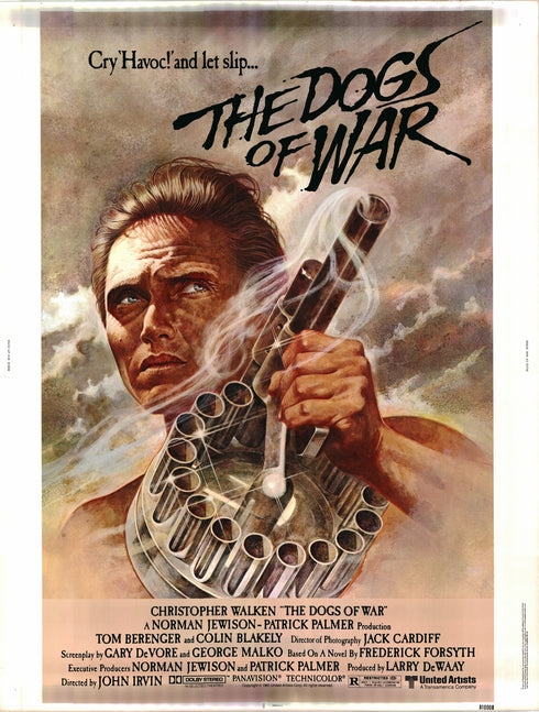 the dogs of war 1981 one sheet poster rolled cardstock